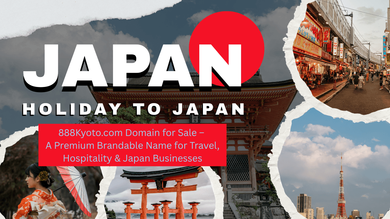 888Kyoto.com Domain for Sale – Premium Kyoto .com for Travel & Japan Brand