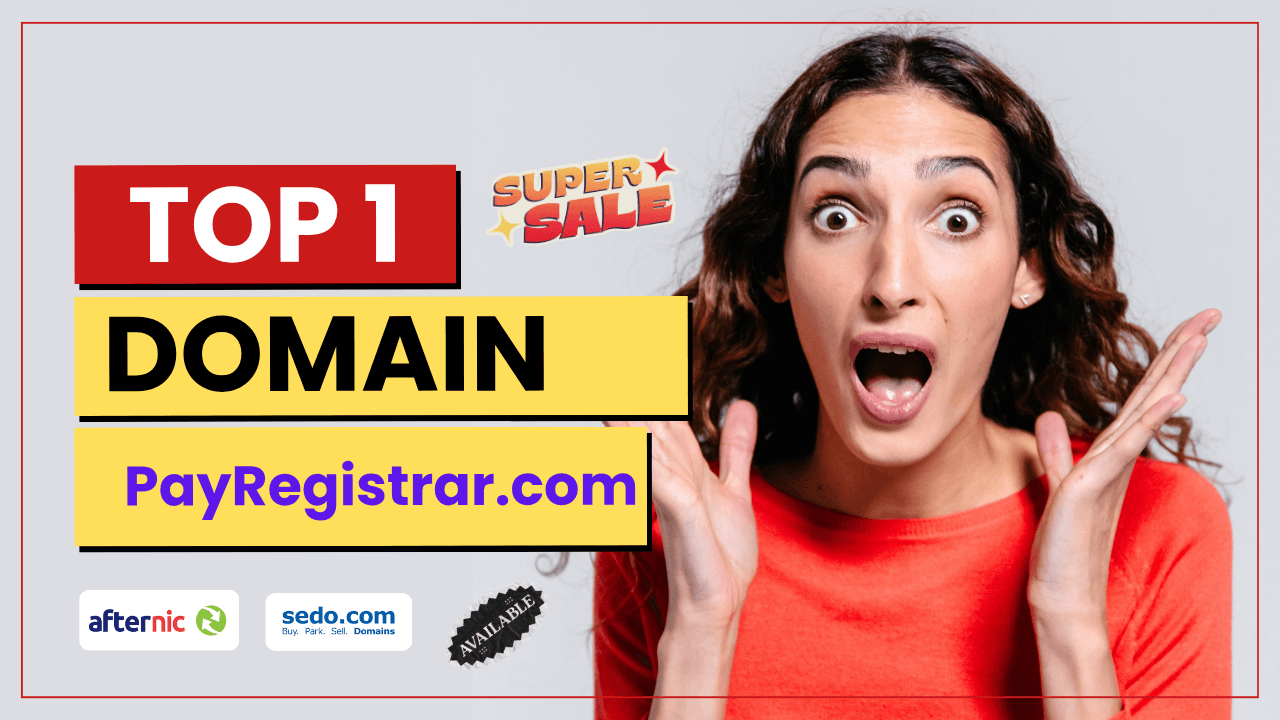 PayRegistrar.com for Sale Premium Fintech, Payment & Registration Domain